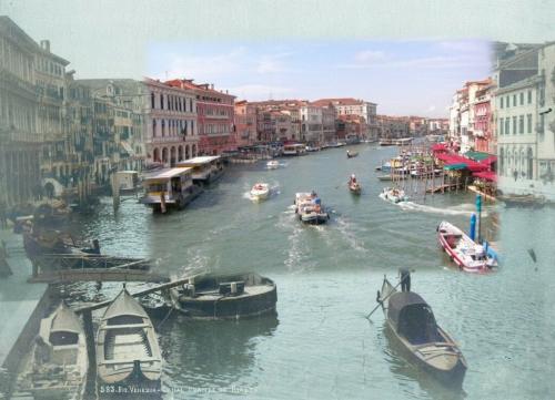 Der Canal Grande 1890 und heute. …